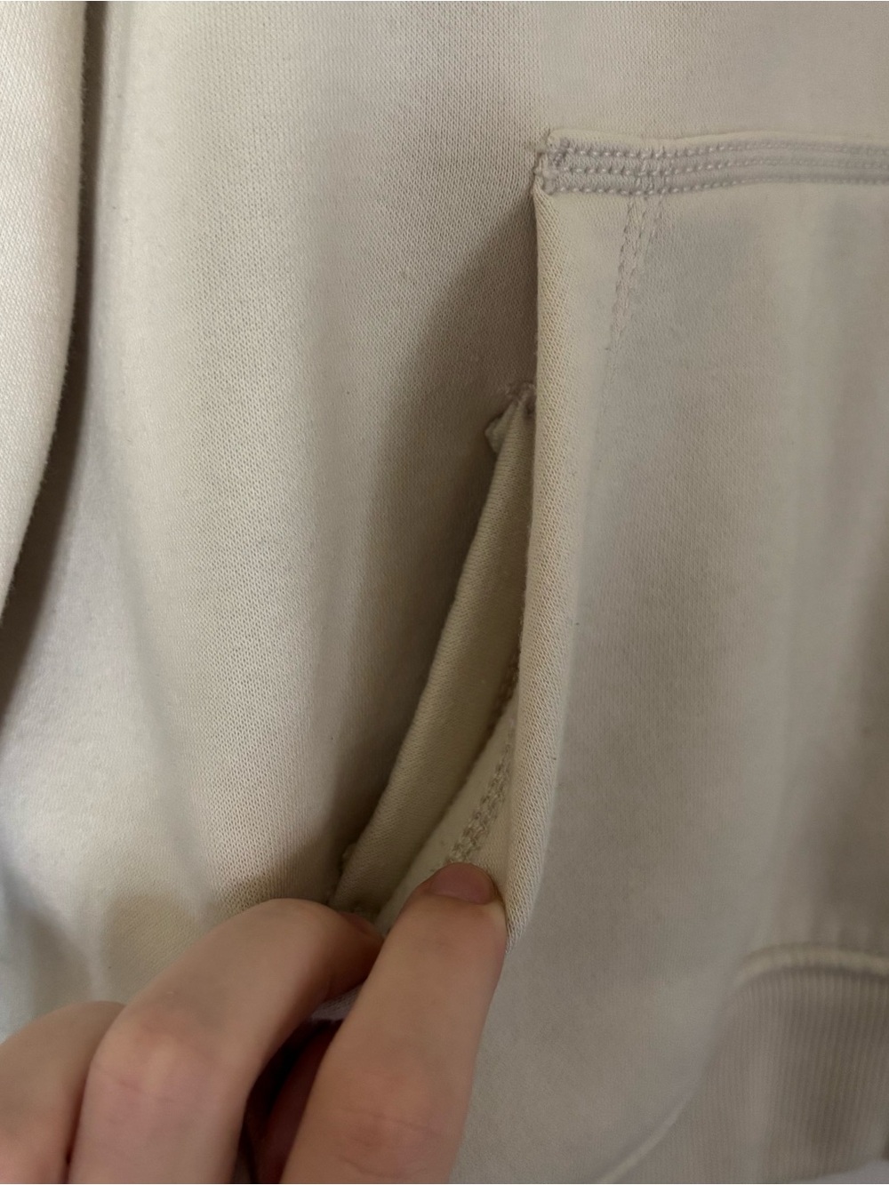 Carhartt Cream Pullover Hoodie - Picture 4 of 5